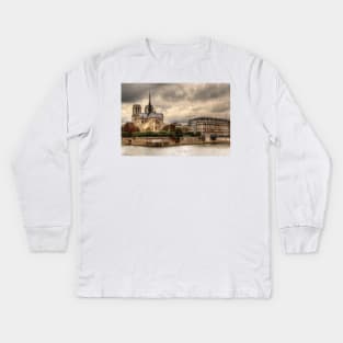 Facing Notre-Dame From Pont De La Tournelle - 2 © Kids Long Sleeve T-Shirt